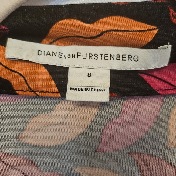 DIANE VON FURSTENBERG Julian Silk Jersey Wrap Dress in Midnight Kiss Multi - Picture 9 of 15